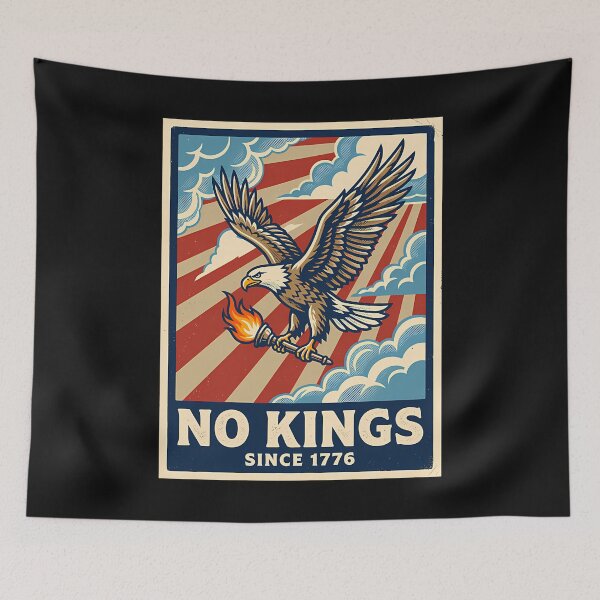 Item preview, No Kings In America Poster Eagle designed and sold by yartyartyart.