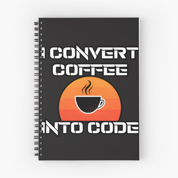 Item preview, I Convert Coffee Into Code Retro Sunset Programmer designed and sold by Zenith Design.