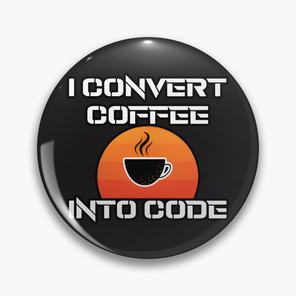 Item preview, I Convert Coffee Into Code Retro Sunset Programmer designed and sold by Zenith Design.