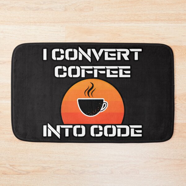 Item preview, I Convert Coffee Into Code Retro Sunset Programmer designed and sold by Zenith Design.