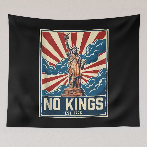 Item preview, No Kings In America Statue Of Liberty Est 1776 designed and sold by yartyartyart.