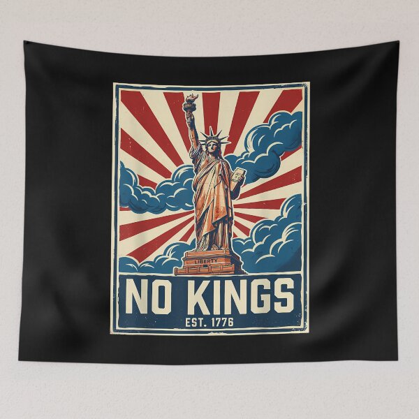 Item preview, No Kings In America Statue Of Liberty Est 1776 designed and sold by yartyartyart.