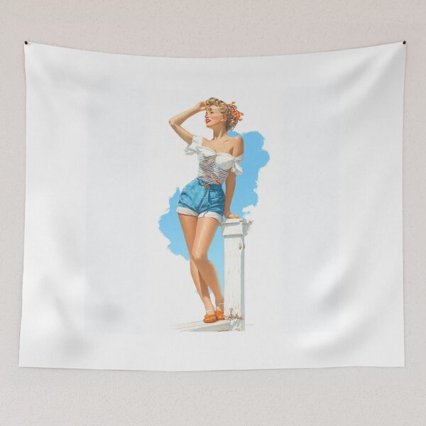 Item preview, The "Calendar Queen" (Elvgren Style) designed and sold by SunPeachRetro.