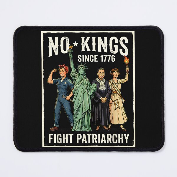 Item preview, No Kings In America Since 1776 Women Fight Patriarchy designed and sold by yartyartyart.