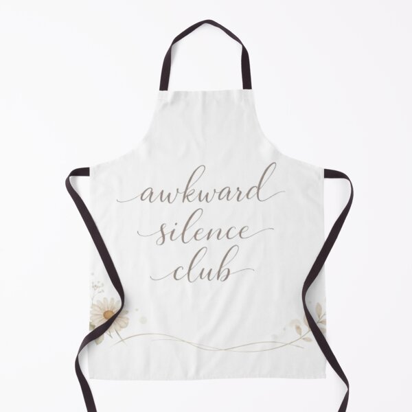 Item preview, Awkward Silence Club Aesthetic Minimal Quote Design designed and sold by Sanika arts .