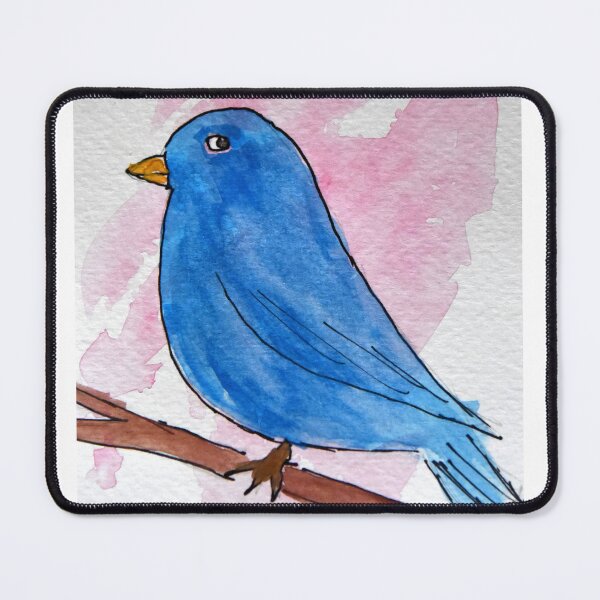 Item preview, A Bluebird in watercolor  designed and sold by OzzyluArt.