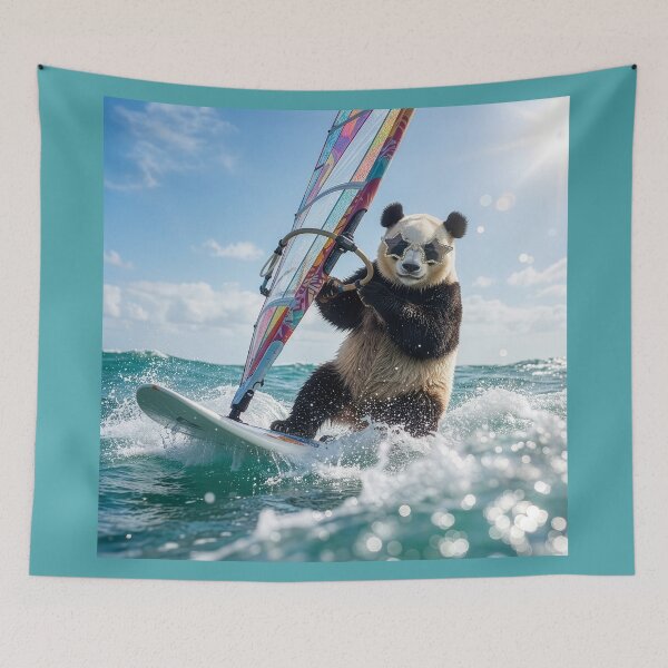 Item preview, Windsurfin' Panda designed and sold by Tridentulus.