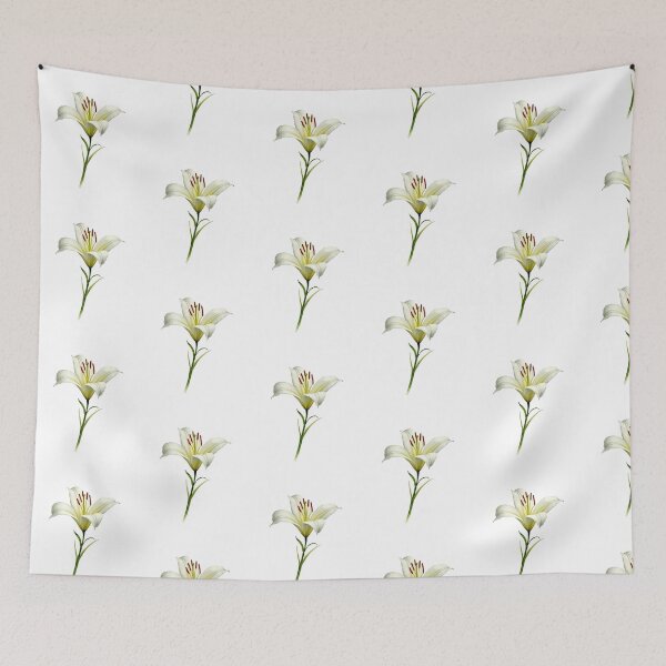 Item preview,  Elegant White Lily Flower Botanical designed and sold by SOUFIANE1991.