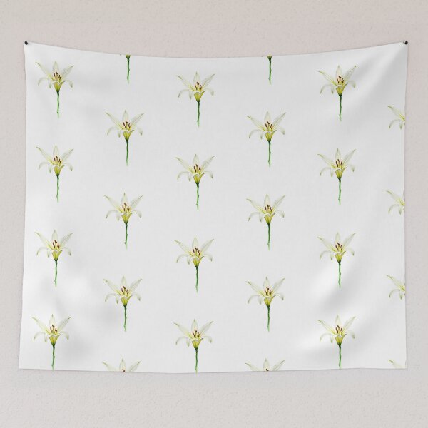 Item preview,  Elegant White Lily Flower Botanical designed and sold by SOUFIANE1991.