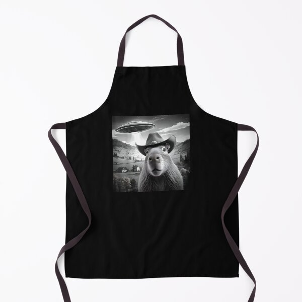 Item preview, Funny Capybara Selfie Wearing Cute Hat With UFOs Weird designed and sold by Cheesymatiion.