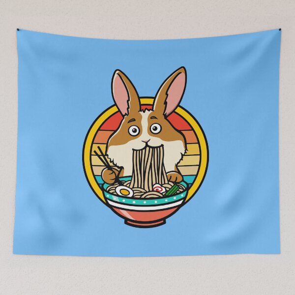 Item preview, Ramen Rabbit Noodle Soup - Cute Easter Bunny Gift designed and sold by Jesta Graphics.