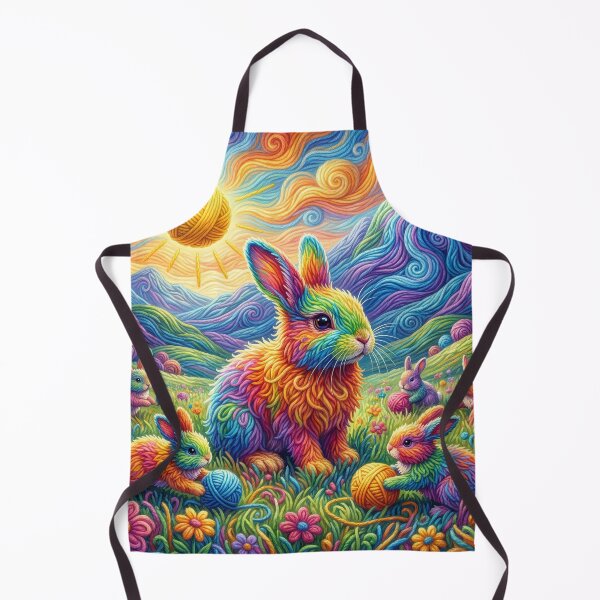 Item preview, Yarn Rabbits in a Yarn Meadow designed and sold by Tridentulus.