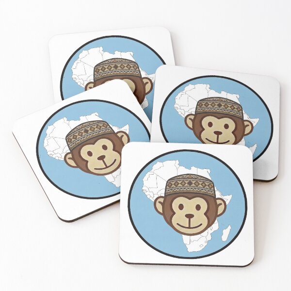 Item preview, Travel Monkey – Africa – Kufi Cap – Circle Badge Design designed and sold by MyMonkeyMerch.