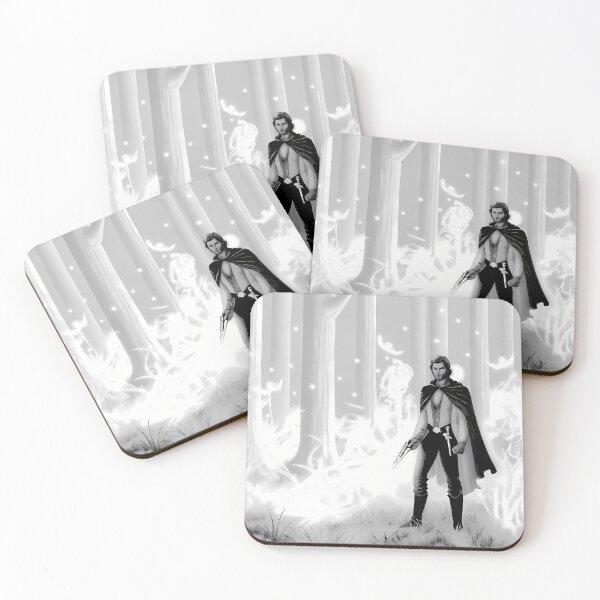 Item preview, Forest Artistic Characters Black White Illustrations Dynamic Designs designed and sold by ART ATTACK ZONE.