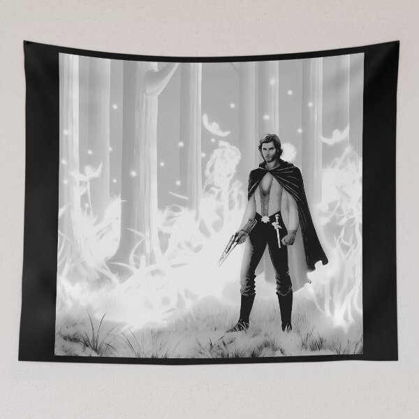 Item preview, Forest Artistic Characters Black White Illustrations Dynamic Designs designed and sold by ART ATTACK ZONE.
