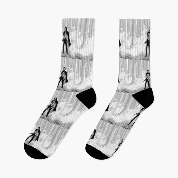 Item preview, Forest Artistic Characters Black White Illustrations Dynamic Designs designed and sold by ART ATTACK ZONE.