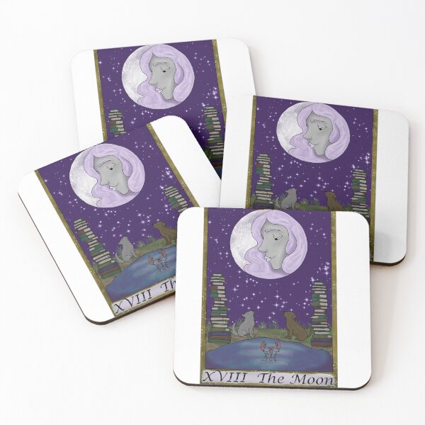 Item preview, The Moon Tarot Card designed and sold by Trifi's Trifles.