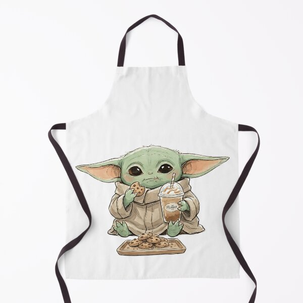 Item preview, BABY YODA WITH COOKIES AND COFFEE SLUSH designed and sold by LIS AND MELIVERSO.