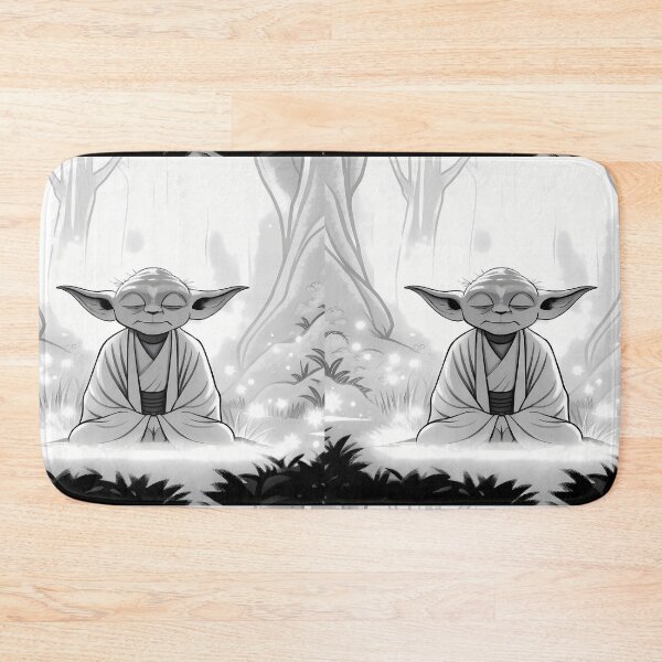 Item preview, Meditation Artistic Characters Black White Illustrations Dynamic Designs designed and sold by ART ATTACK ZONE.