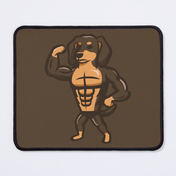 Item preview, Strong Bodybuilder Dachshund designed and sold by JOHNITEES.