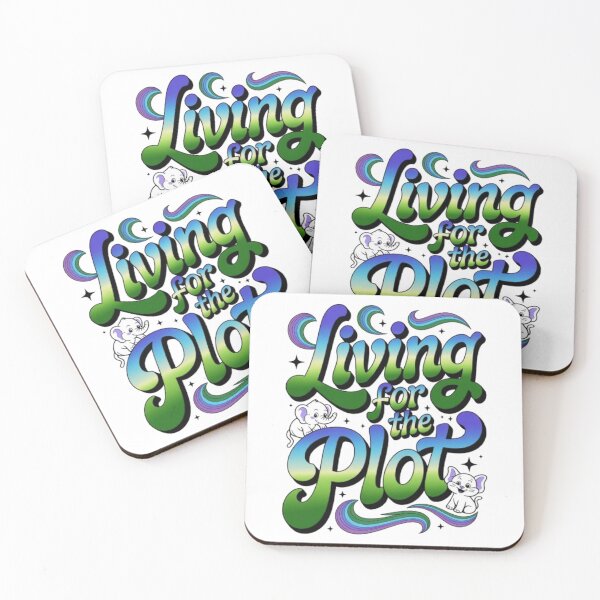 Item preview, Living for the Plot – Retro Gradient Whimsical Character Graphic designed and sold by NewUSShop.