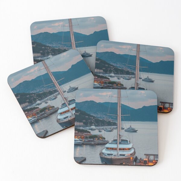 Item preview, Luxury Sailing Yacht Docked in Mediterranean Harbor designed and sold by Jade Ado.