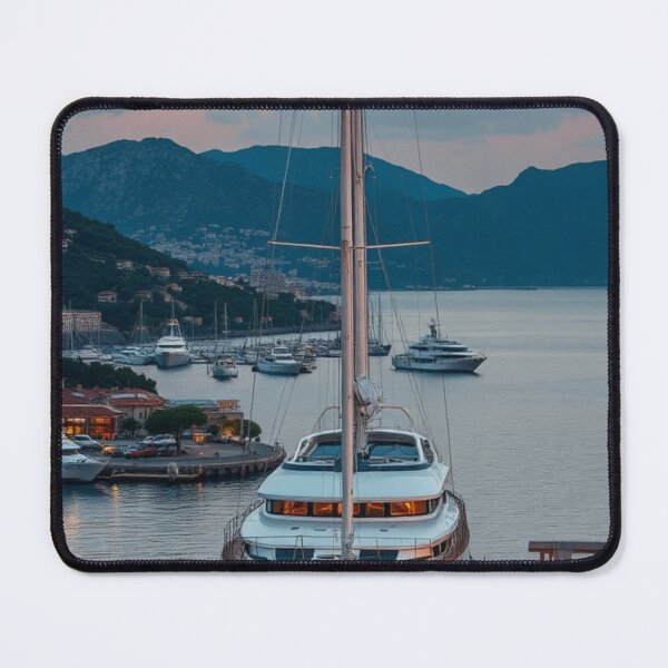 Item preview, Luxury Sailing Yacht Docked in Mediterranean Harbor designed and sold by Vida e Arte.
