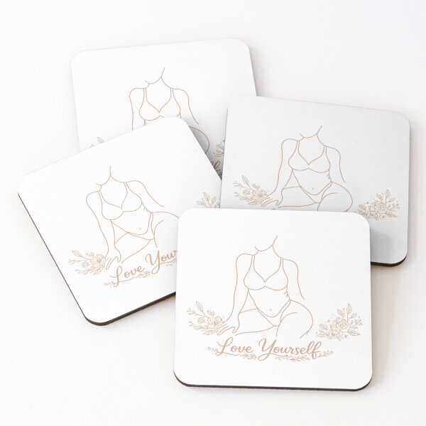 Item preview, Love Yourself – Elegant Minimal Woman Line Art Self Love Design designed and sold by Aura.Creative.