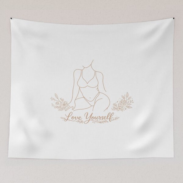 Item preview, Love Yourself – Elegant Minimal Woman Line Art Self Love Design designed and sold by Aura.Creative.
