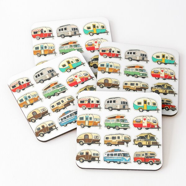 Item preview, Retro Campers designed and sold by Shells Designs.