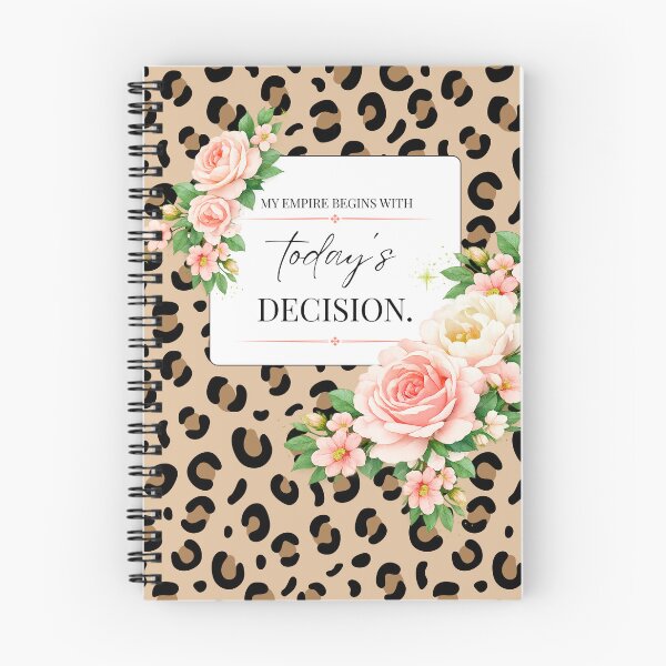 Item preview, Leopard Print Notebook, Girly Notebook designed and sold by Made of Good Days.