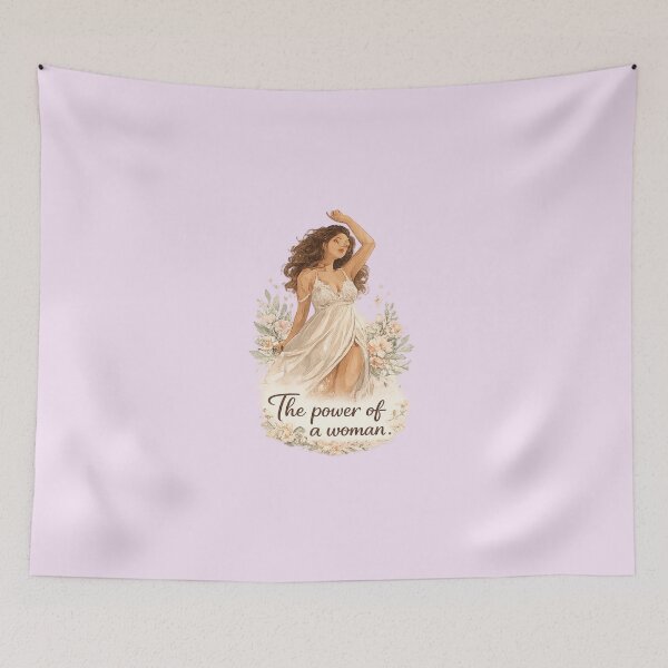 Item preview, The Power of a Woman – Feminine Strength Floral Aesthetic Design designed and sold by Aura.Creative.
