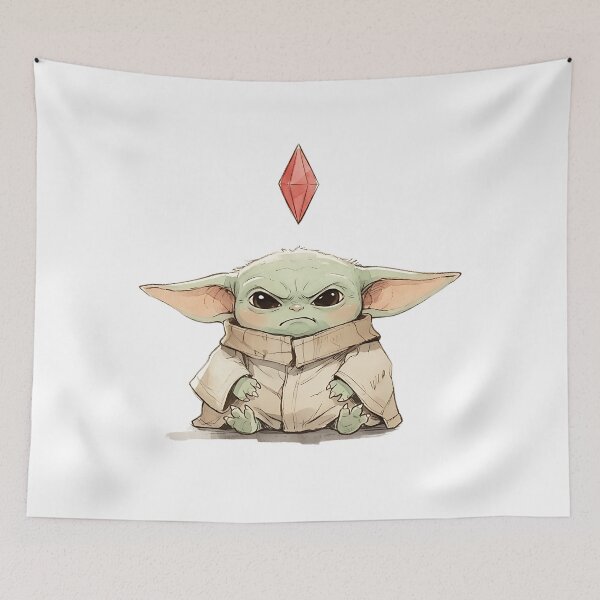 Item preview, ANGRY BABY YODA WITH RED PLUMBOB designed and sold by LIS AND MELIVERSO.