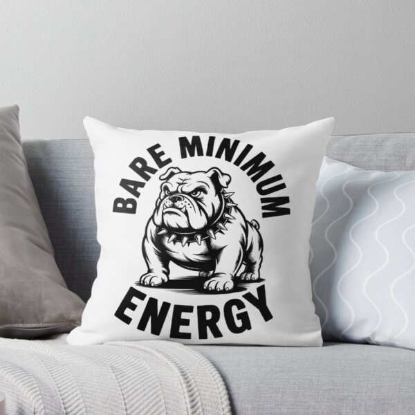 Item preview, Bare Minimum Energy – Vintage Bulldog Attitude Graphic Design designed and sold by NewUSShop.