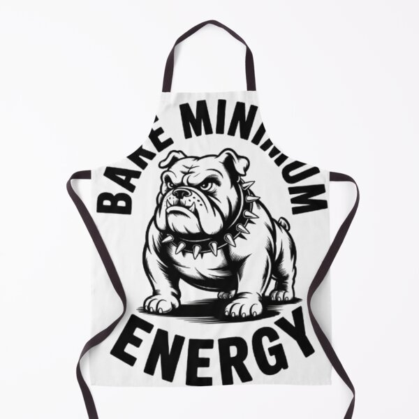 Item preview, Bare Minimum Energy – Vintage Bulldog Attitude Graphic Design designed and sold by NewUSShop.