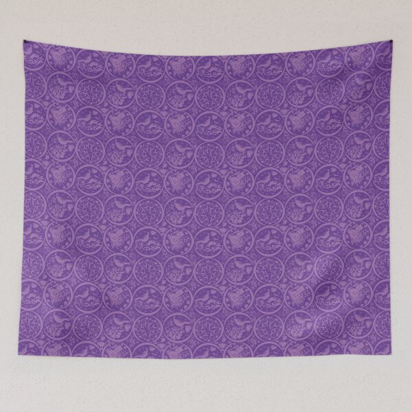 Item preview, Floral Travel Snapshots Circles Purple designed and sold by Digitalmyth's Designs.