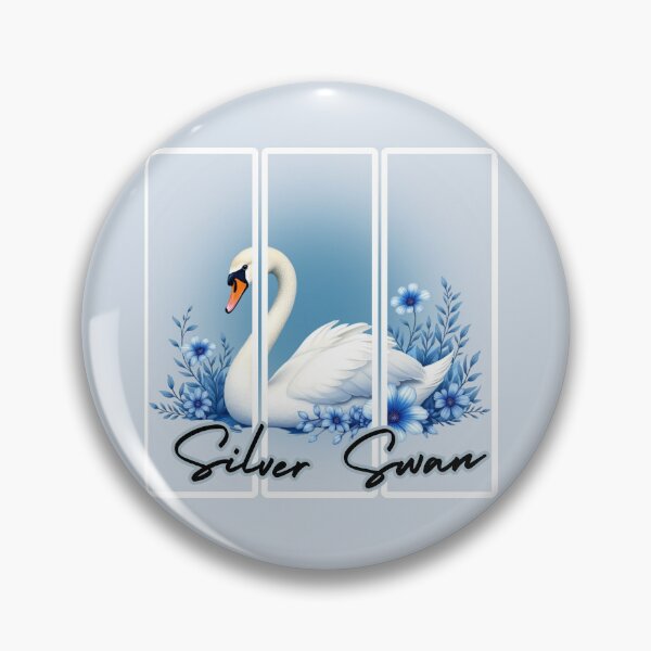 Item preview, Silver Swan: Luminous Grace Watercolor Art designed and sold by PriyaMagic.