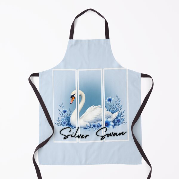 Item preview, Silver Swan: Luminous Grace Watercolor Art designed and sold by PriyaMagic.