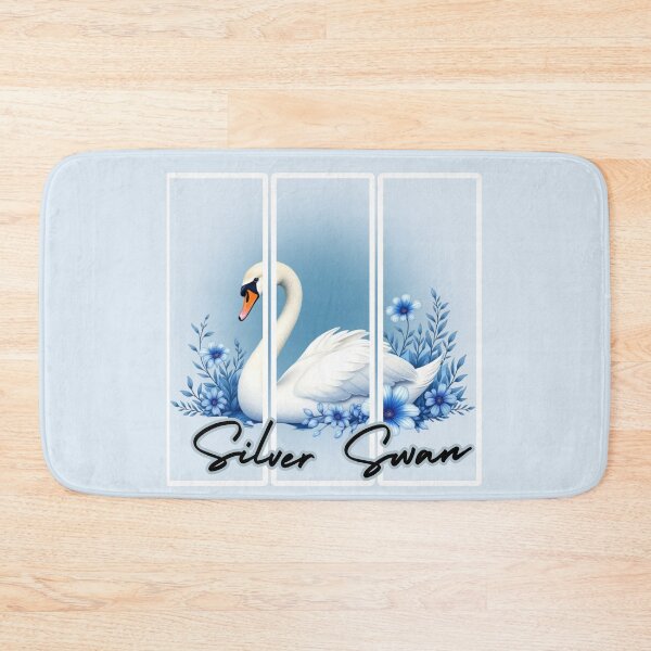 Item preview, Silver Swan: Luminous Grace Watercolor Art designed and sold by PriyaMagic.