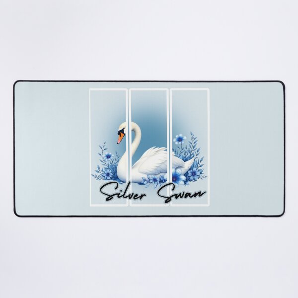 Item preview, Silver Swan: Luminous Grace Watercolor Art designed and sold by PriyaMagic.