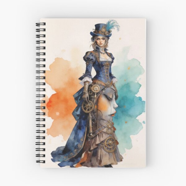 Item preview, Steampunk lady with face on gown designed and sold by Christina Brunton Art.