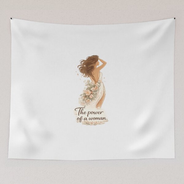 Item preview, The Power of a Woman – Floral Feminine Strength Aesthetic Design designed and sold by Aura.Creative.