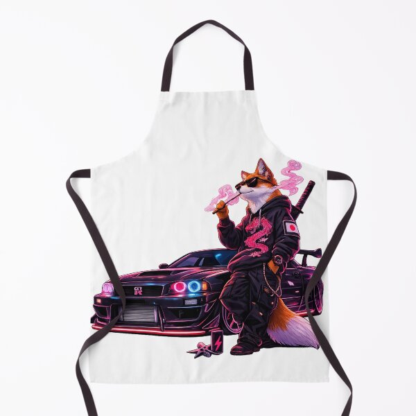 Item preview, Neon Fox Drift — Night Runner designed and sold by ELmestka.