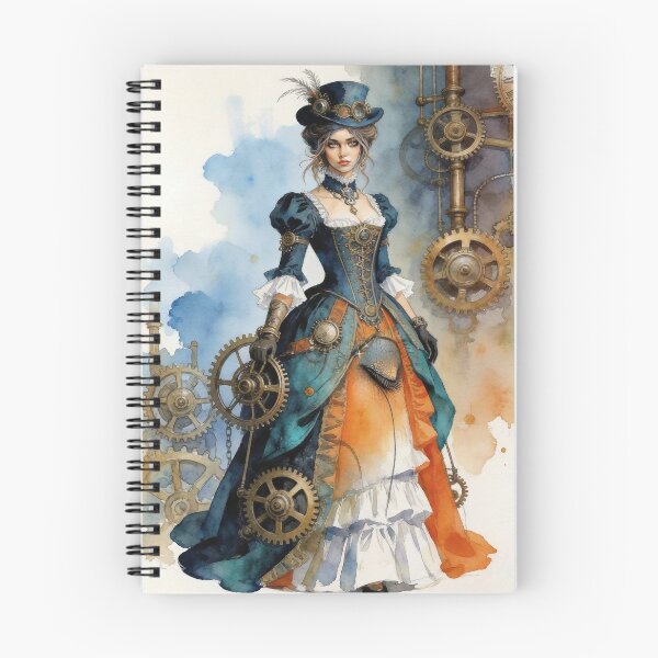 Item preview, Steampunk lady with face on gown designed and sold by Christina Brunton Art.