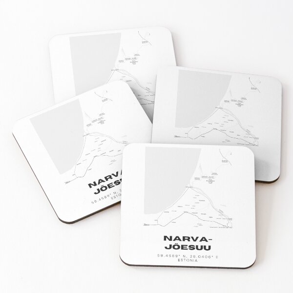 Item preview, Narva-Jõesuu Coordinates Wall Art | 59.4589° N 28.0406° E | Estonia Print designed and sold by RM-Journey.