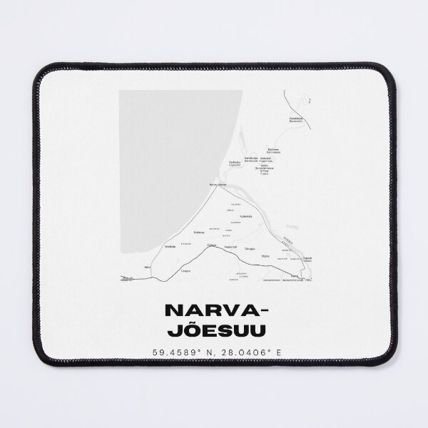 Item preview, Narva-Jõesuu Coordinates Wall Art | 59.4589° N 28.0406° E | Estonia Print designed and sold by RM-Journey.