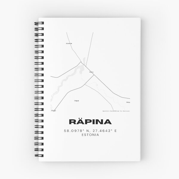 Item preview, Räpina Coordinates Print | 58.0978° N 27.4642° E | Estonia Minimalist Wall Art designed and sold by RM-Journey.