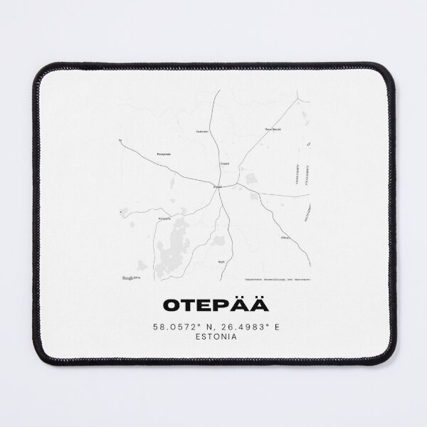 Item preview, Otepää Estonia Coordinates Wall Art | 58.0572° N 26.4983° E designed and sold by RM-Journey.