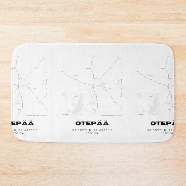 Item preview, Otepää Estonia Coordinates Wall Art | 58.0572° N 26.4983° E designed and sold by RM-Journey.