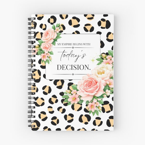 Item preview, Girly Leopard Print Notebook, Cute Notebook designed and sold by Made of Good Days.